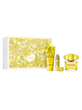 Versace Yellow Diamond Подарочный набор (туалетная вода 90 мл + миниатюра 10 мл + лосьон для тела 100 мл)