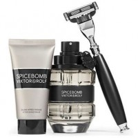 Viktor & Rolf Spicebomb Подарочный набор (туалетная вода 90 мл + бальзам после бритья 50 мл + бритва)
