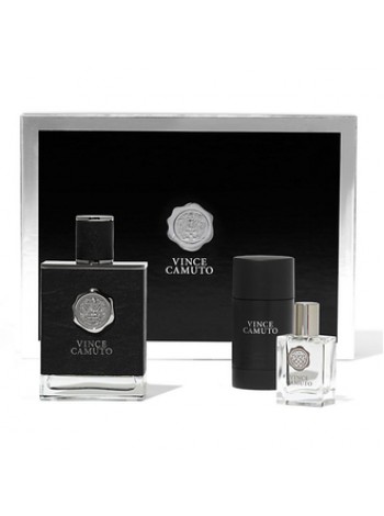 Vince Camuto for Men Подарочный набор (туалетная вода 100 мл + миниатюра 15 мл + дезодорант-стик 71 мл)