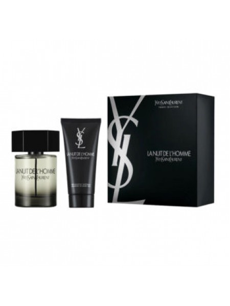 Y.S.Laurent La Nuit de L'Homme Подарочный набор (туалетная вода 60 мл + гель для душа 50 мл + бальзам после бритья 50 мл)