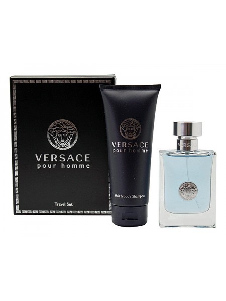 Versace Pour Homme Подарочный набор (туалетная вода 100 мл + шампунь 100 мл) Versace Pour Homme Подарочный набор (туалетная вода 100 мл + шампунь 100 мл)