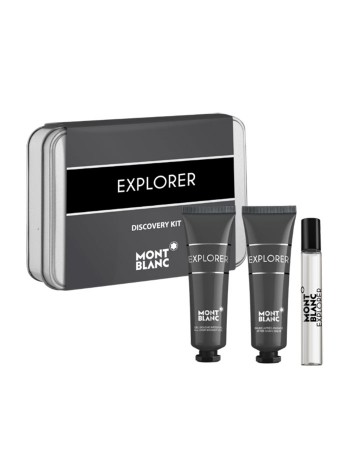 Montblanc Explorer Travel Set (миниатюра 7.5 мл + гель для душа 30 мл + бальзам после бритья 30 мл)